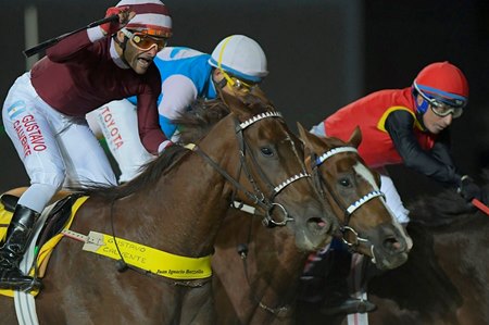 La Validada gets up in the final strides to win the Gran Premio Criadores at Hipodromo de Palermo