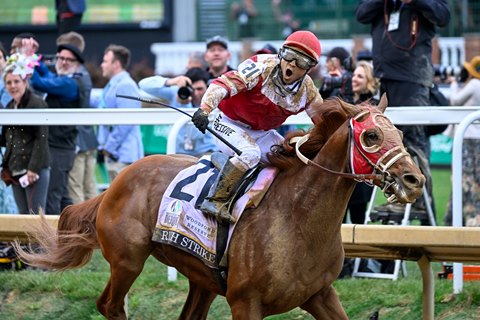 Dan-O's Seasoning sponsors Derby winner Rich Strike at Belmont Stakes