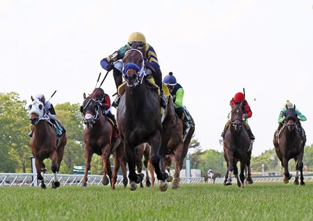 The Critical Way wins the Get Serious Stakes at Monmouth Park