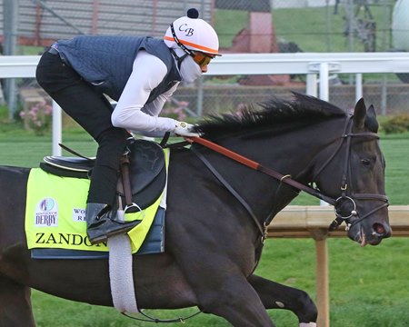Zandon training at Churchill Downs in 2022