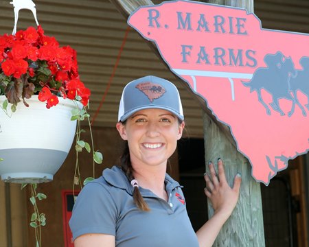 Rebekah Hammond at the Fasig-Tipton Midlantic 2-Year-Olds in Training Sale
