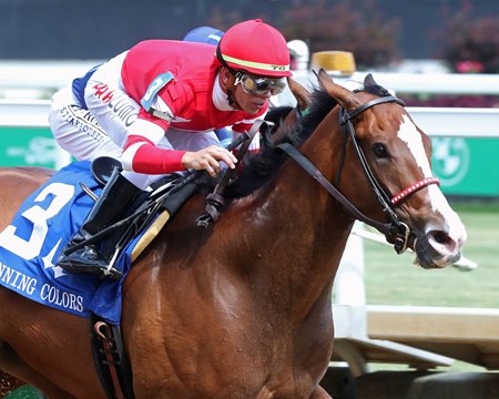 Sconsin takes the Winning Colors Stakes for the second consecutive time at Churchill Downs