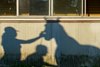 Silhouette of Creative Minister getting a bath after putting in his final breeze over the main track, as the colt prepares for the running of the 154th Belmont Stakes, (GR 1), on Saturday, June 11, 2022