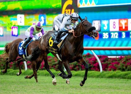 Bellabel wins the 2022 San Clemente Stakes at Del Mar 