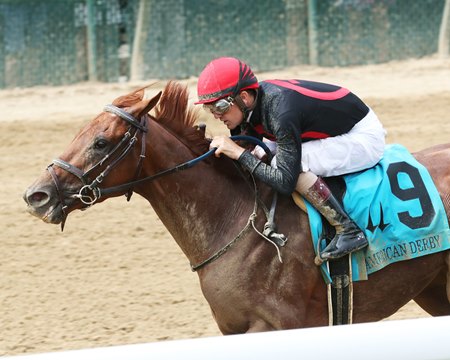 Rattle N Roll wins the American Derby at Churchill Downs