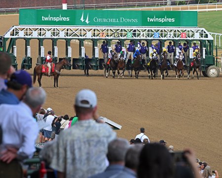 The start of this year's Stephen Foster Stakes at Churchill Downs