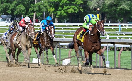  Jackie's Warrior wins the Alfred G. Vanderbilt Handicap at Saratoga Race Course