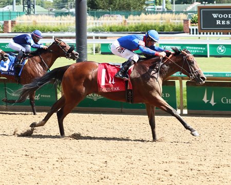 Bell's the One wins the Lady Tak Stakes at Churchill Downs