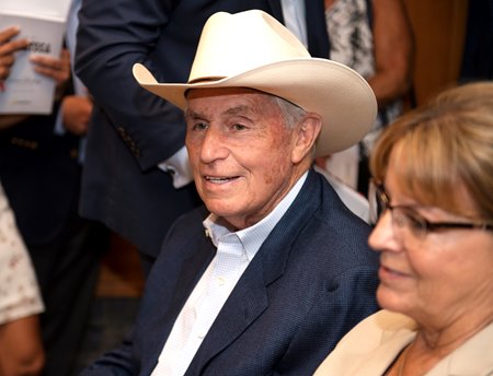 D. Wayne Lukas at Fasig-Tipton's 2022 The Saratoga Sale