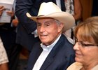 D. Wayne Lukas at the August yearling session of The Saratoga Sale on Aug. 8, 2022, in Saratoga Springs, N.Y.