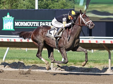 Lost Ark pulls away in the Sapling Stakes at Monmouth Park