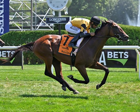 Battle of Normandy breaks his maiden at Saratoga Race Course