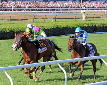 Gufo wins the 2022 Sword Dancer Stakes at Saratoga Race Course