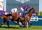 Luxembourg defeats Onesto to win the Irish Champion Stakes at the Curragh 