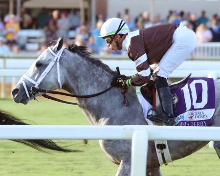 Capensis wins the 2022 Virginia Derby at Colonial Downs