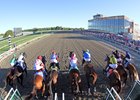 The start of the 52nd Running of Cotillion Stakes (GI) at Parx on September 24, 2022. Photo By: Chad B. Harmon