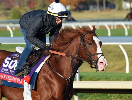 Jack Christopher trains Oct. 28 at Keeneland