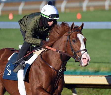 Jack Christopher breezes at Keeneland