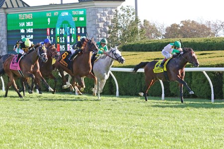 Highland Chief wins the Sycamore Stakes at Keeneland