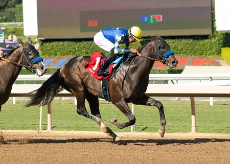 Fort Braggs breaks his maiden in 2022 at Santa Anita Park