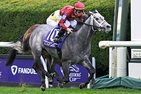 Caravel upsets the Breeders' Cup Turf Sprint at Keeneland