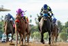 Fun to Dream and jockey Juan Hernandez, right, hold off Awake At Midnyte to win the Grade I $300,000 La Brea Stakes Monday, December 26, 2022 on opening day at Santa Anita Park, Arcadia, CA.
Benoit Photo