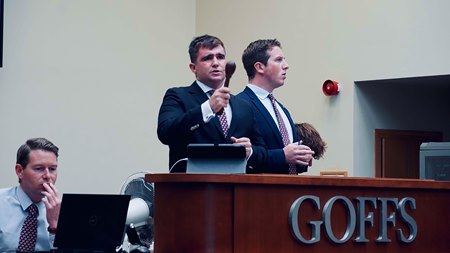 Tadhg Dooley with gavel in hand fulfilling an ambition