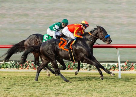 Speed Boat Beach defeats Game Time in the Cecil B. DeMille Stakes at Del Mar