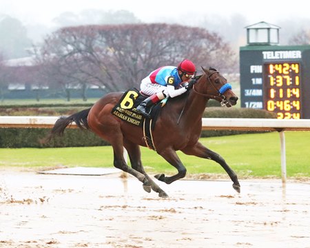 Arabian Knight dominates the field in the Southwest Stakes at Oaklawn Park