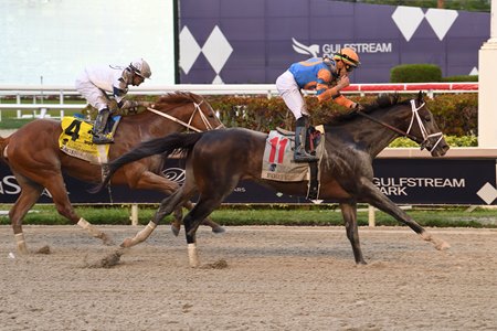 Forte wins the Florida Derby at Gulfstream Park