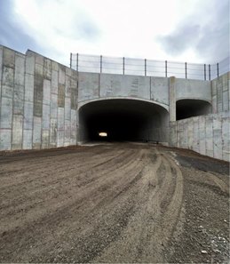 Construction at Belmont Park, April 1, 2023