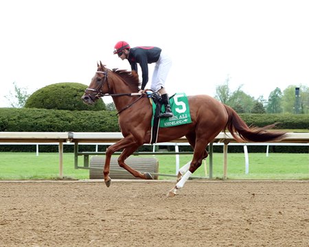Rattle N Roll after winning the Ben Ali Stakes at Keeneland