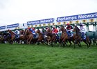 Runners break for the first race of the British Turf Season , the 5f Brocklesby Stakes
Doncaster 1.4.23 Pic: Edward Whitaker
