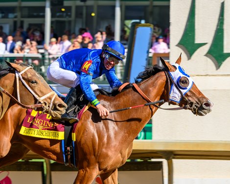 Godolphin Racing Pretty Mischievous Scores First Oaks for Godolphin - BloodHorse