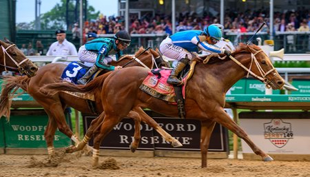 Mage wins the 2023 Kentucky Derby at Churchill Downs