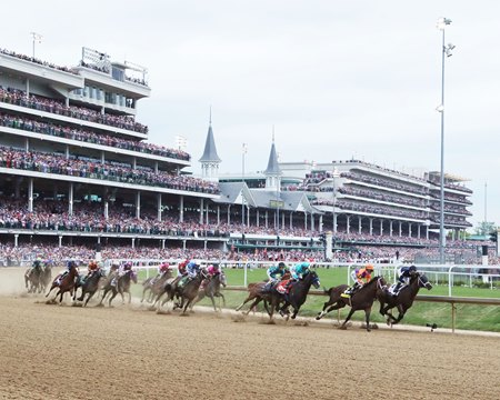 Racing at Churchill Downs