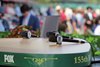 Fox Sports desk at Belmont Park on June 10, 2023. Photo By: Chad B. Harmon