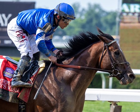 Cody's Wish wins the Metropolitan Handicap at Belmont Park