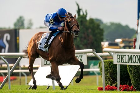 Siskany wins the 2023 Belmont Gold Cup Stakes at Belmont Park