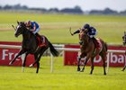 Auguste Rodin wins the Irish Derby at the Curragh