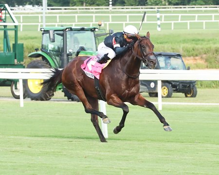 Fev Rover wins the Beverly D. Stakes at Colonial Downs