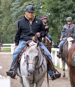D. Wayne Lukas at Saratoga Race Course