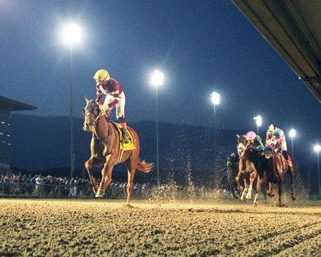 Red Route One Red Route One's Late Rally Delivers W. Va. Derby - BloodHorse