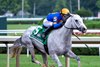 White Abarrio leads the field to the wire for the win in the 96th running of The Whitney Stakes at the Saratoga Race Course Saturday, Aug. 5, 2023 in Saratoga Springs, N.Y. Photo  by Skip Dickstein