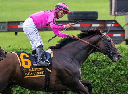 Casa Creed wins the 2023 Fourstardave Handicap at Saratoga Race Course