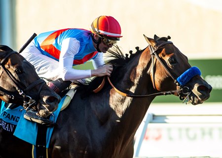 Arabian Knight wins the 2023 Pacific Classic Stakes at Del Mar