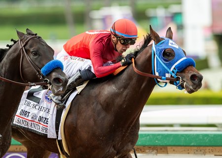 Dr. Schivel wins the 2023 Santa Anita Sprint Championship Stakes at Santa Anita Park