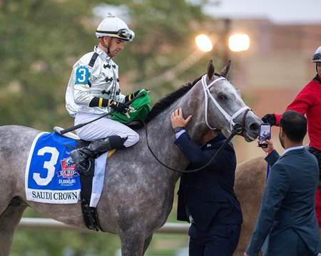 Saudi Crown after winning the Pennsylvania Derby
