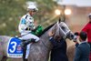 Saudi Crown #3 with Florent Geroux riding won the $1,000,000 Grade 1 Pennsylvania Derby at Parx Racing in Bensalem, Pennsylvania on September 23, 2023. Photo By Joe Labozzetta /EQUI-PHOTO