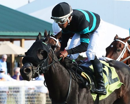 Crown Imperial wins the 2023 Untapable Stakes at Kentucky Downs